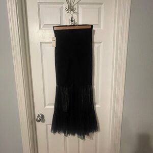 Anthropologie Black Maxi Skirt